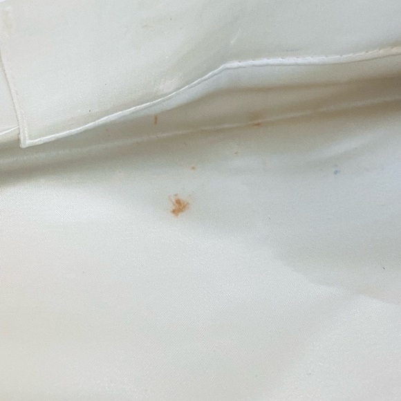 🌟HP🌟VTG 1950s Ivory Silk Bead & Sequin Envelope Clutch Evening Bag - Picture 10 of 13